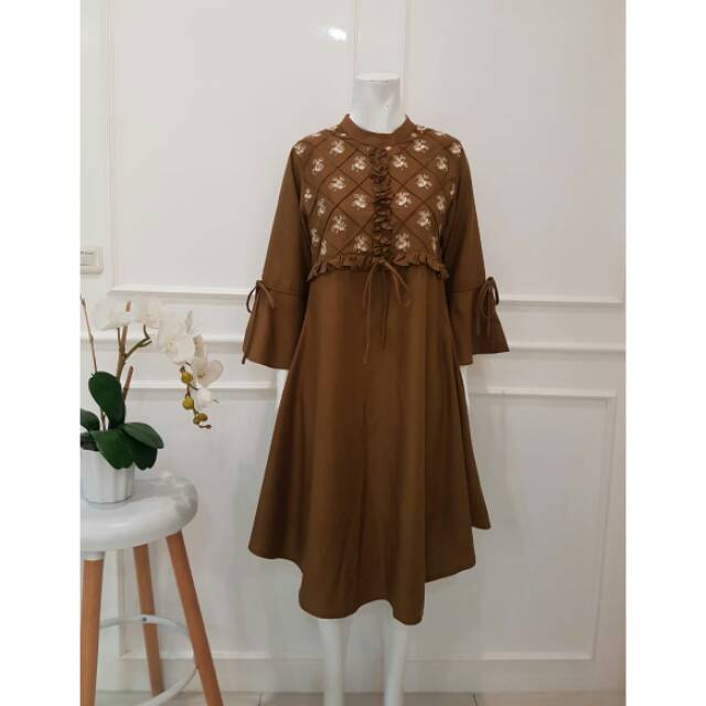 Tunik toyobo dng jahit Sulam by edness kayla (booked)