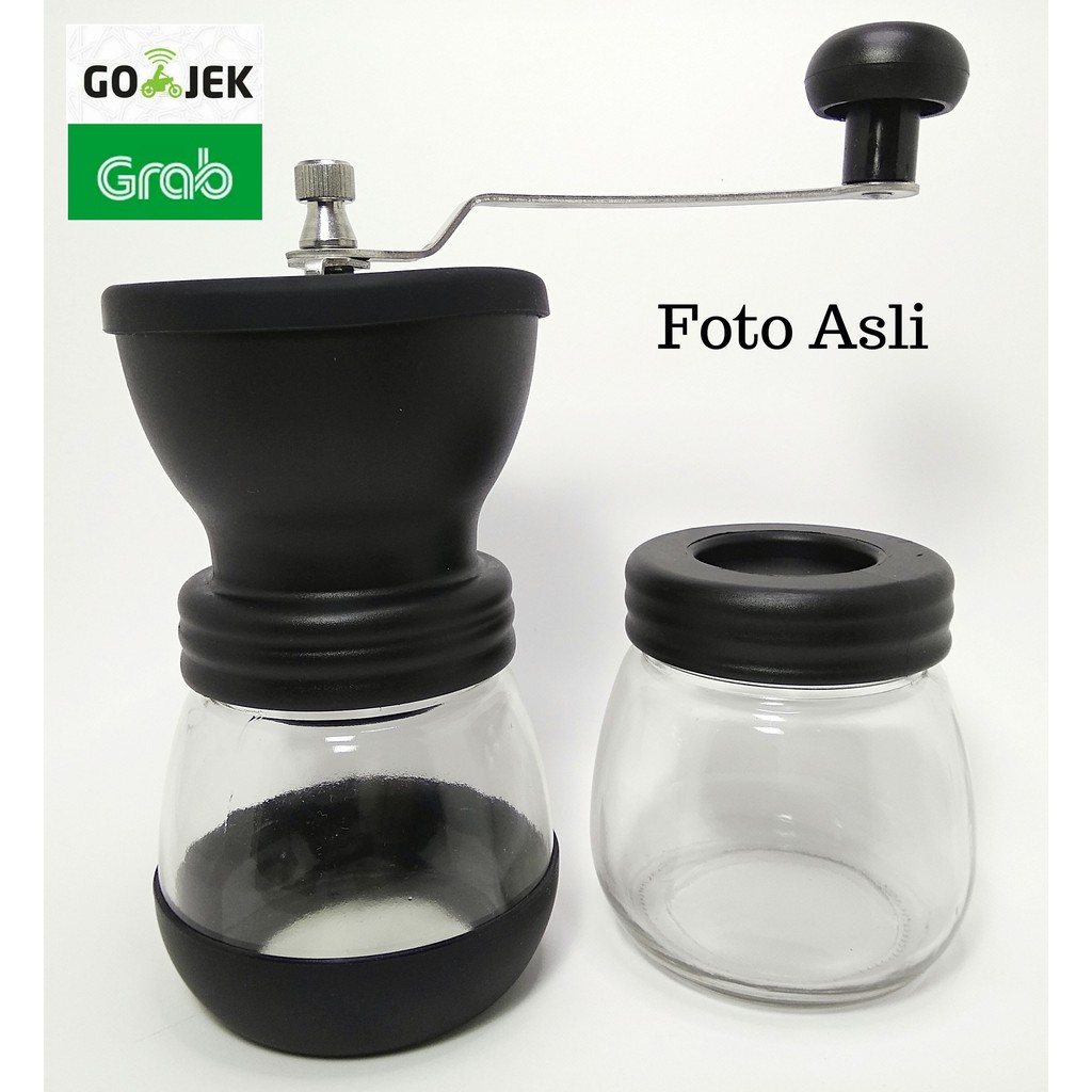 Ceramic Coffee Mill Grinder Gilingan Kopi Manual Burr Bahan Keramik