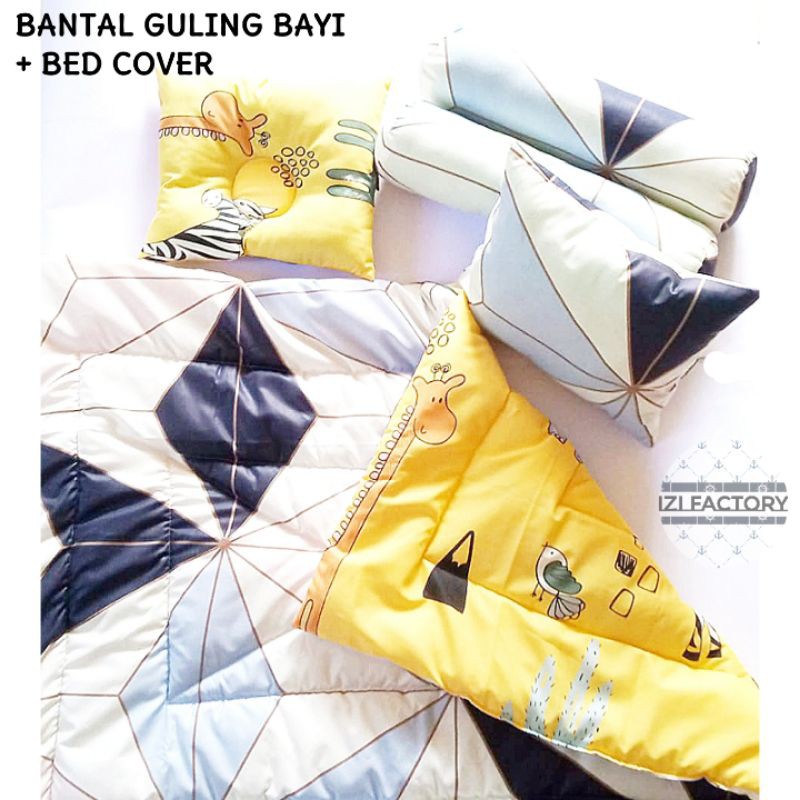 Baby Set Bed Cover Bantal Biasa Newborn 6 Bulan Shopee Indonesia