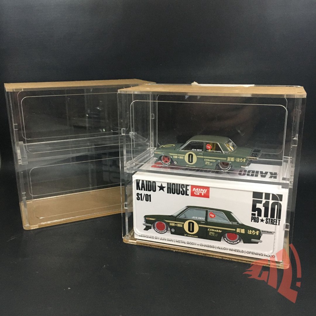 Box Diecast Bahan Acrylic Untuk MiniGT Datsun 510 Kaido House