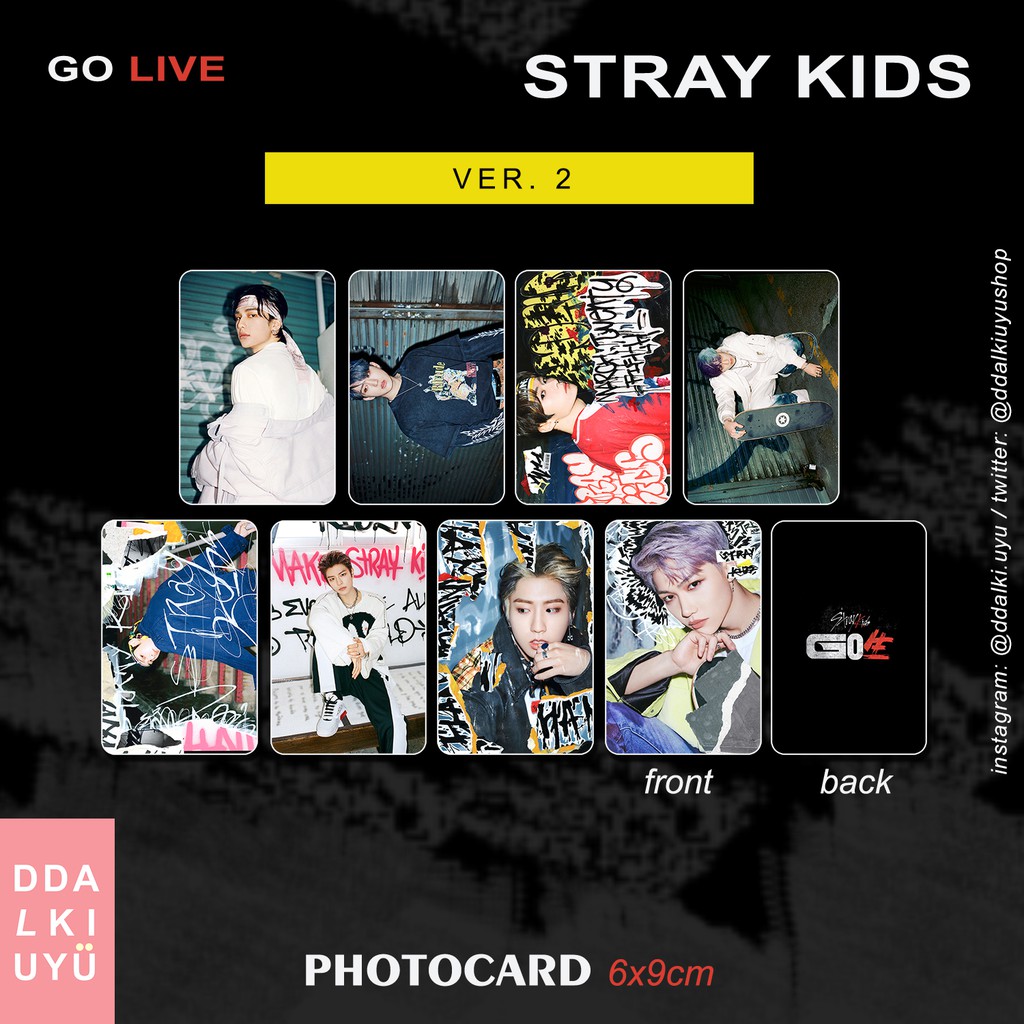 STRAY KIDS - photocard [GO LIVE] ver. 2
