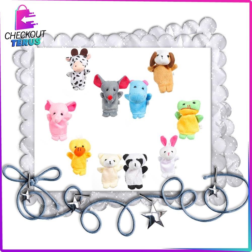 CT M8 Boneka Jari Karakter Mainan Anak Bayi Mainan Edukasi Boneka Tangan Finger Puppet Kids