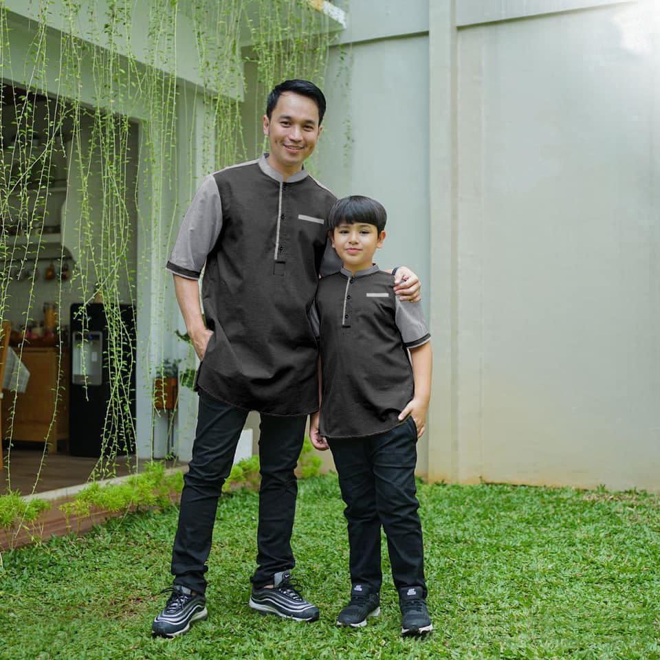 Couple Ovelo - Couple Muslim Laki - Laki Terbaru - Baju Koko Ayah dan Anak - Baju Muslim