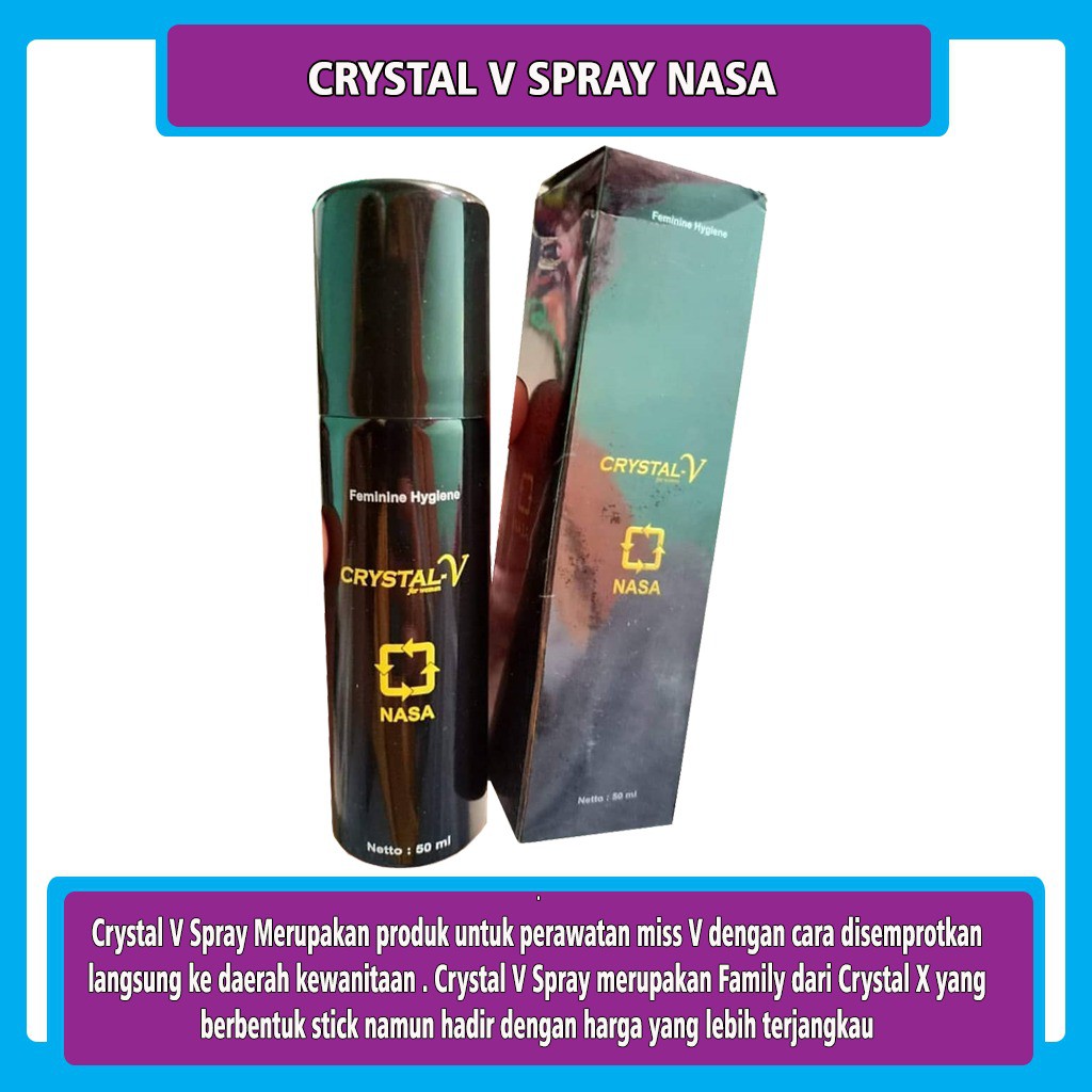 Crystal V Spray Nasa Shopee Indonesia