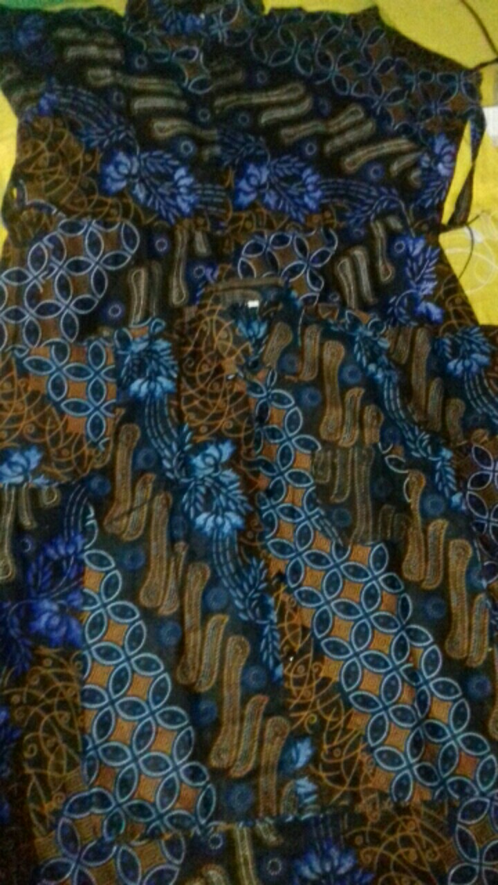 Sarimbit Couple Keluarga Motif Seno Biru