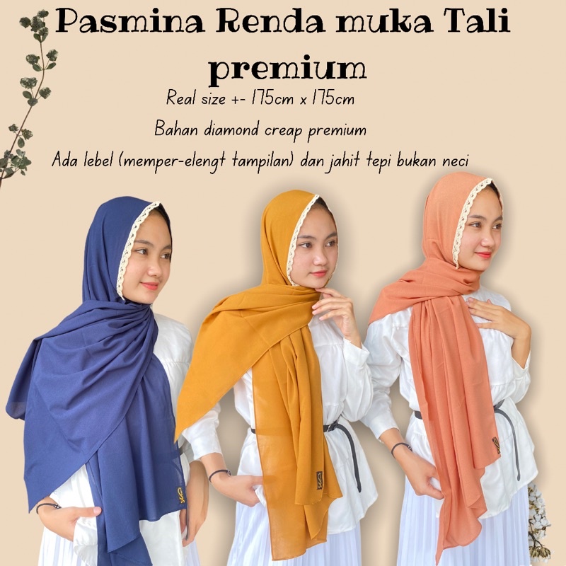 PASMINA TALI RENDA 175*70cm