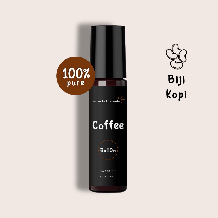 10ml Organic Coffee Essential Oil Roll On Biji Kopi Murni 100%