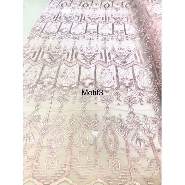 Kain tulle bordir motif SAPTO