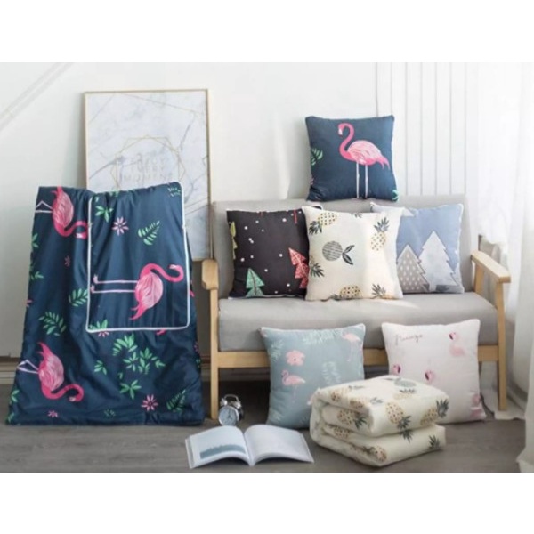 Selimut Dewasa BALMUT KOTAK KARAKTER / BANTAL SELIMUT MINI KARAKTER(N2N1) Selimut Tebal Lembut Selim