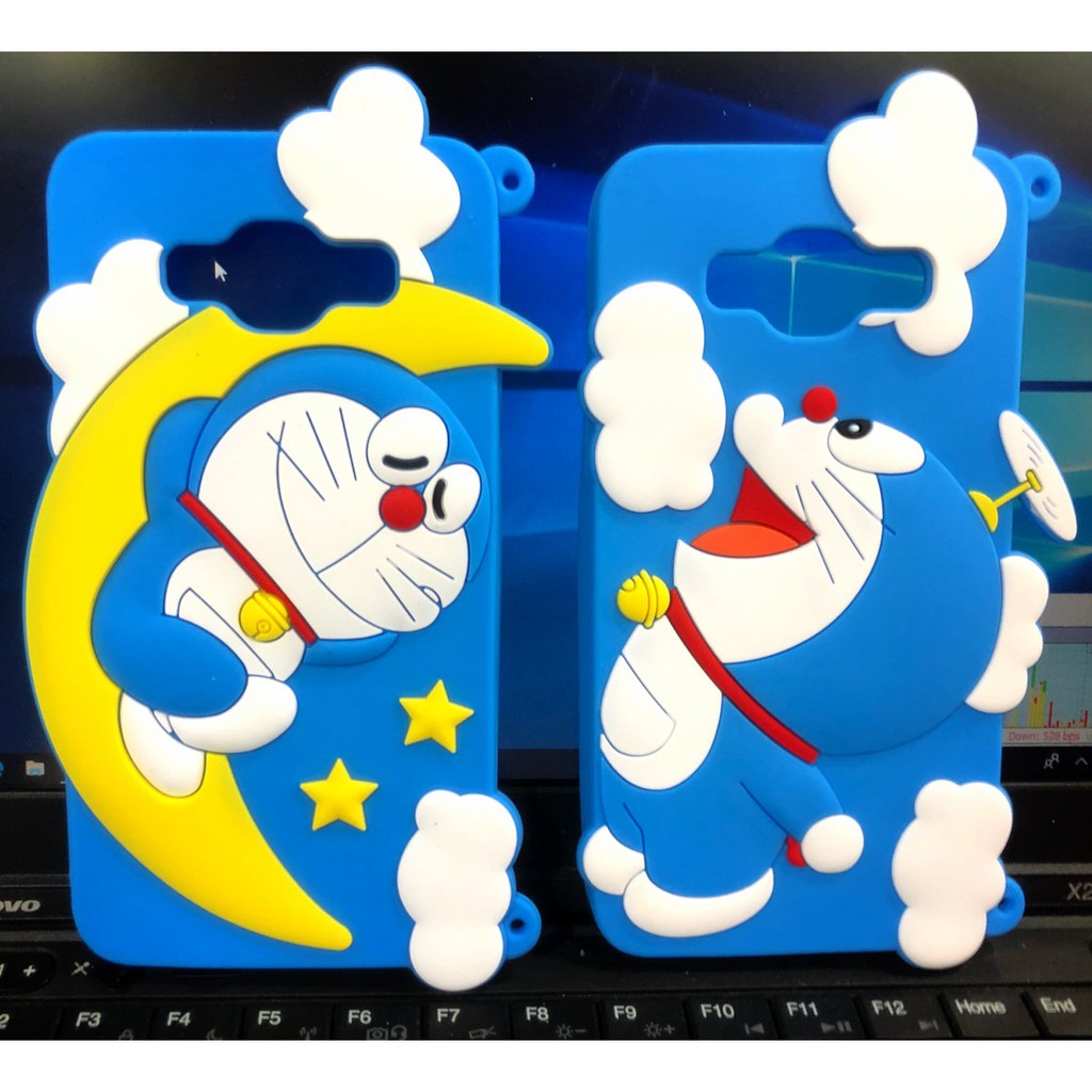 Oppo F5 Case Silikon Boneka Doraemon 3D Karakter 4D