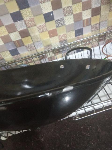 Wajan/kuali Hitam Enamel 34cm