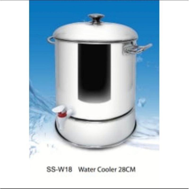 Maspion Water Cooler Stainless 28 cm/Tempat Minuman Stainless