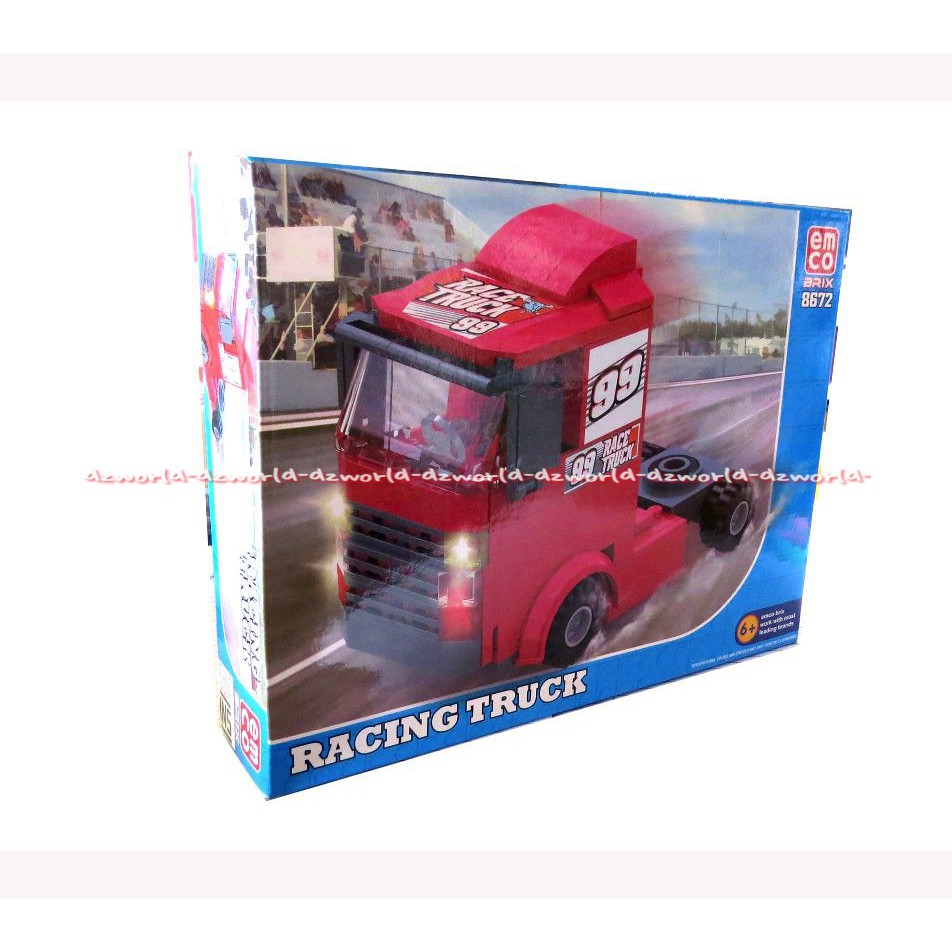 Emco Racing Truck 8672 Mainan Brick Mainan Edukasi Bentuk Mobil Truk