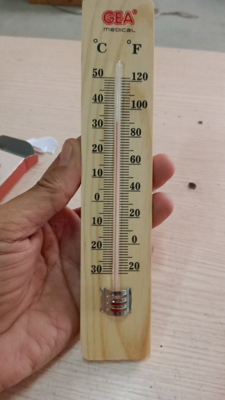 Termometer Thermometer Ruang Ruangan Kayu Gea