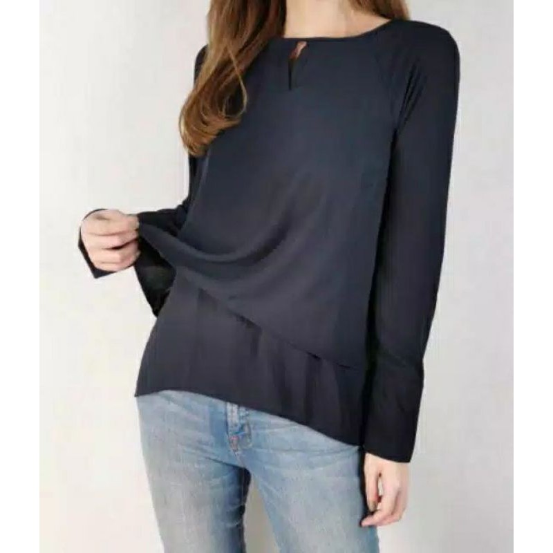 BLOUSE COMMA Navy