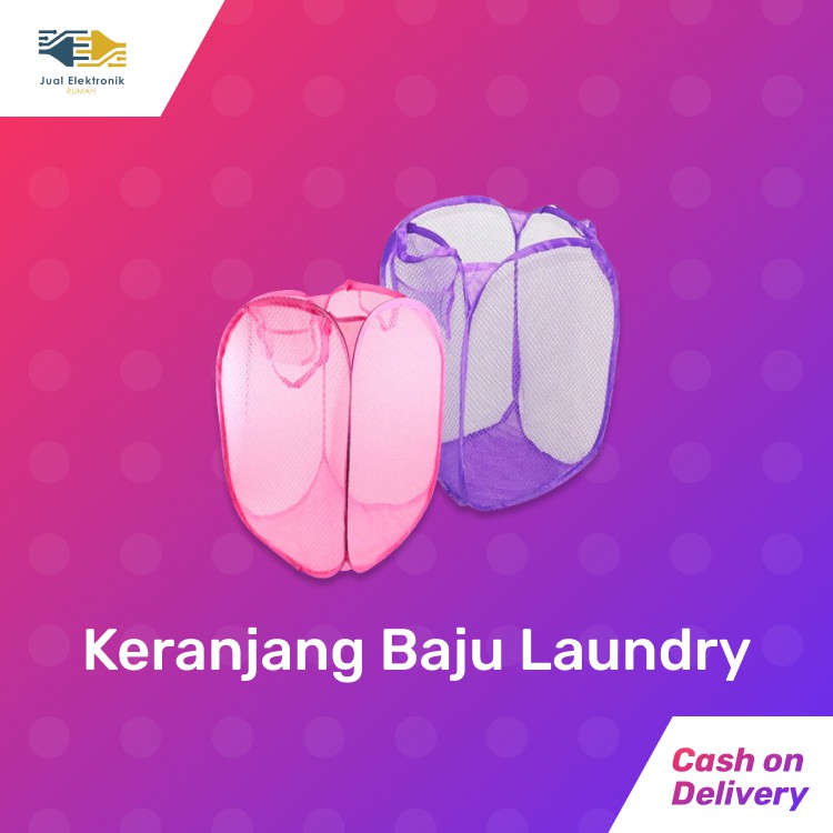 Keranjang Baju Laundry / Keranjang Jaring Multi Fungsi / Keranjang Baju Biasa (Polos)