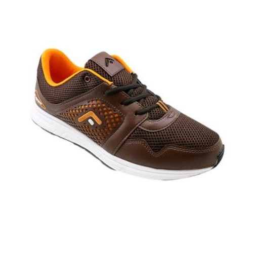 Sepatu Fans Jago BR Running Brown Orange Size 43,44