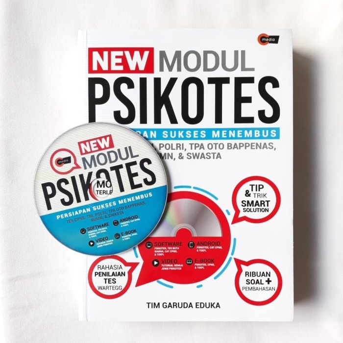 

GRATIS ONGKIR Buku New Modul Psikotes Plus CD Psikotest CPNS BUMN Bapenas Swasta KPL054