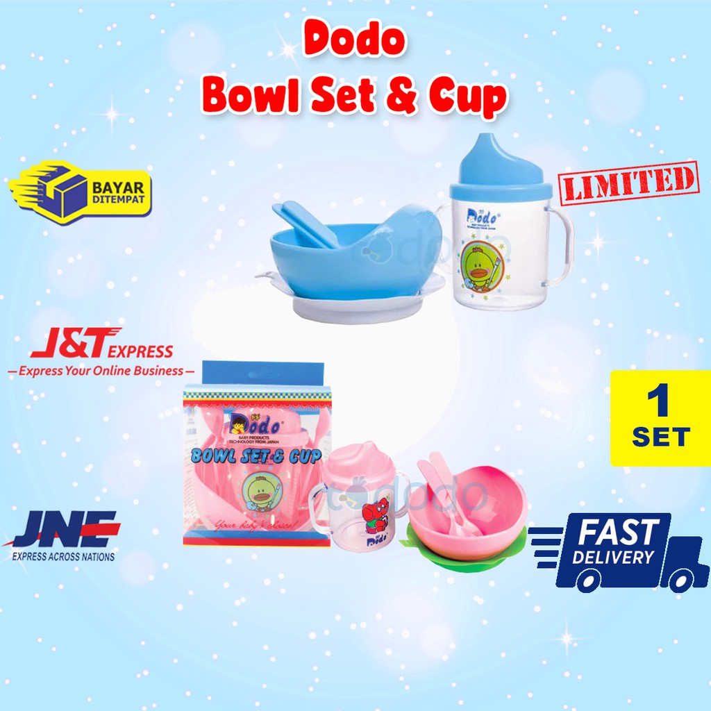 Dodo Bowl Set &amp; Cup - Mangkuk Bayi