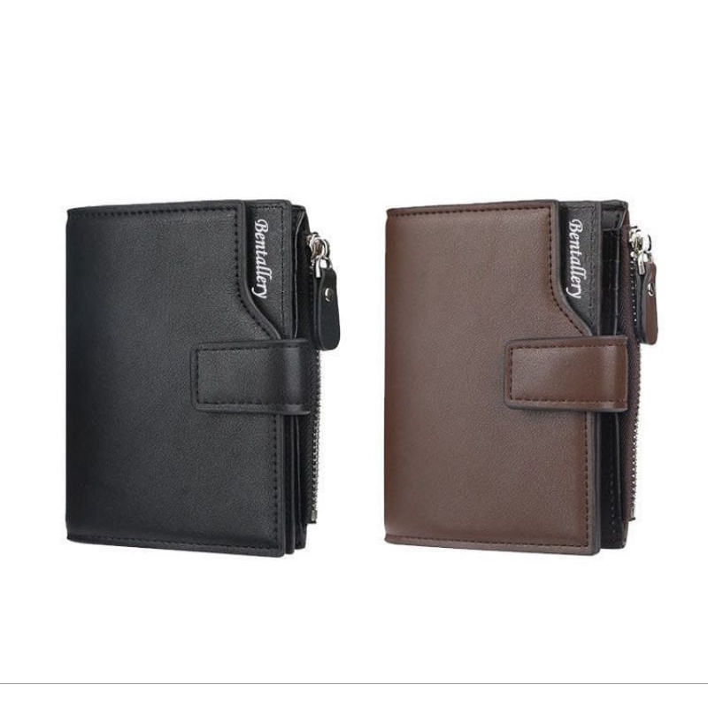 Bundara.id Do-1058 Dompet lipat zipper pria wanita/ Dompet fashion N11 PU leather benta import