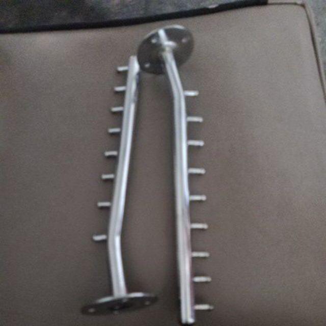 Hanger Suling 9 Titik Tempel Tembok Organizer Display Gantungan Baju Serbaguna