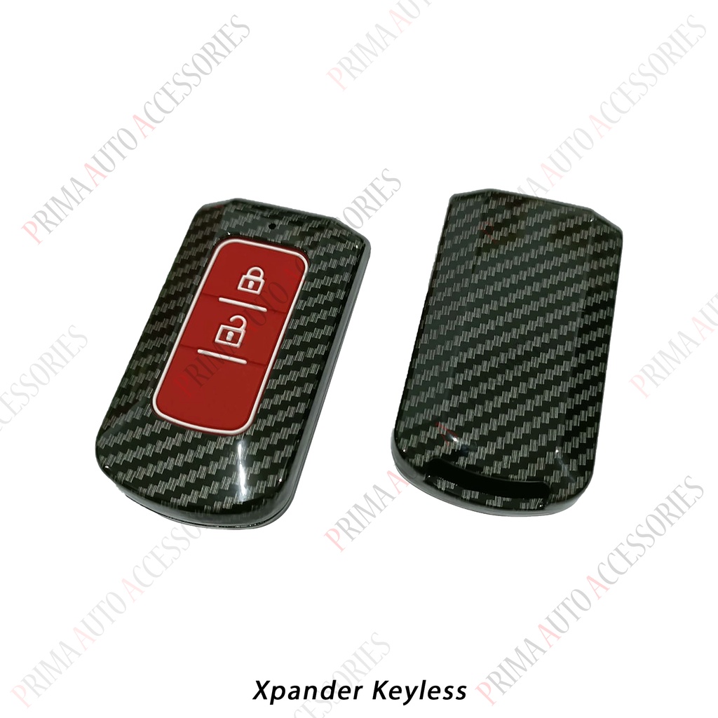 Casing Kunci Remote Mobil Carbon Fiber - Xpander Keyless