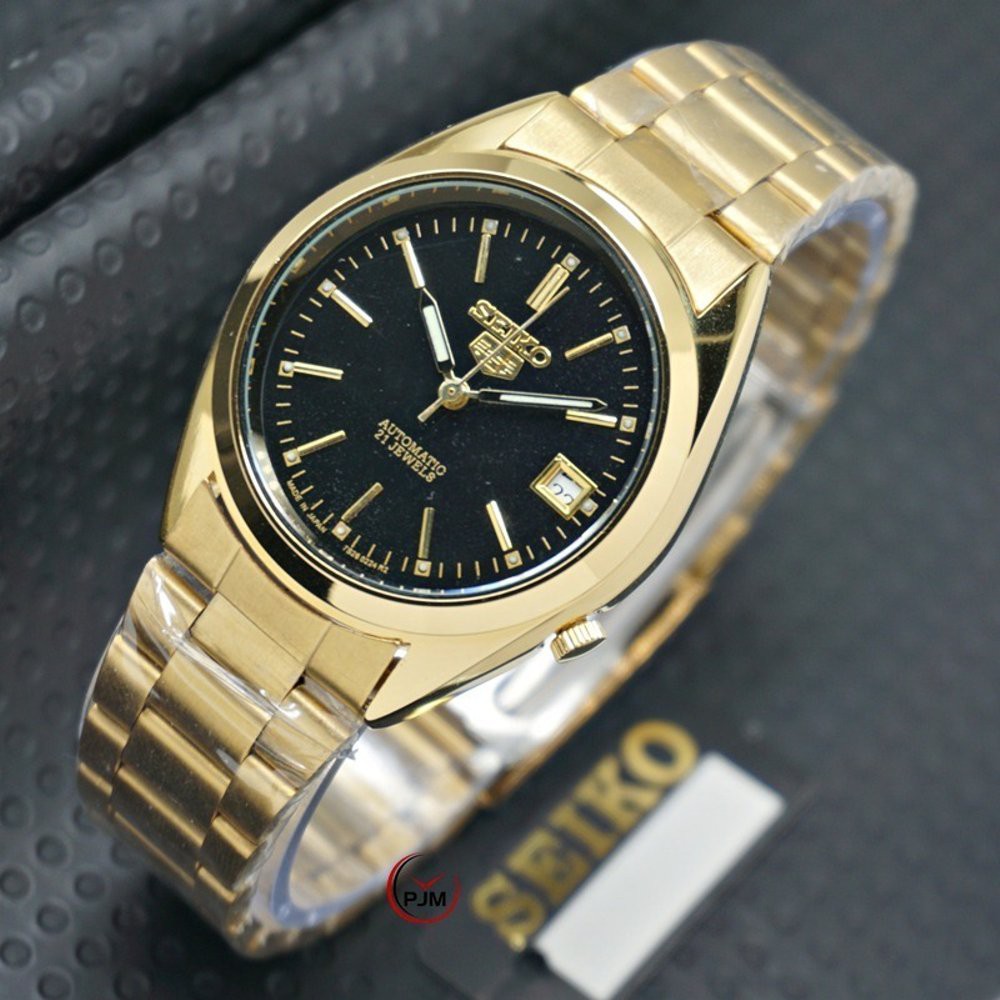 Jam Automatic Seiko Series 5 S706076 Rantai Stainlees Steel   hargajam harga jam matic otomatis