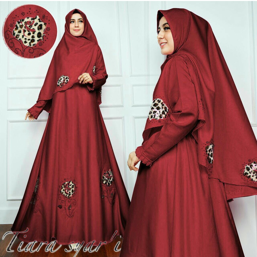 HOPYLOVY - Gamis Wanita Mote Syari Tiara