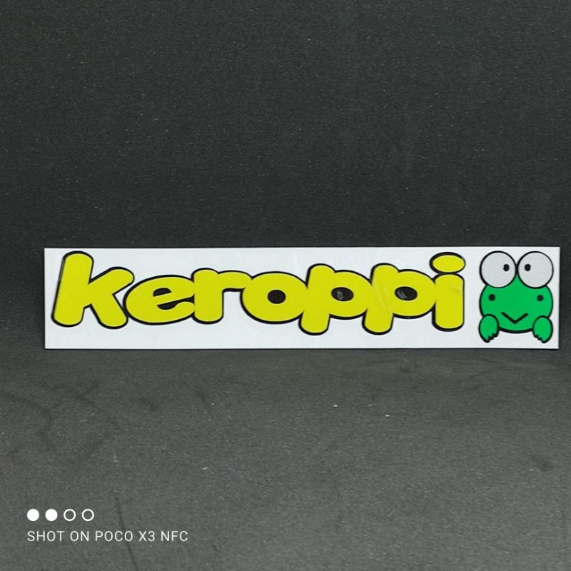 stiker cutting keroppi - cutting stiker keropi (A5)