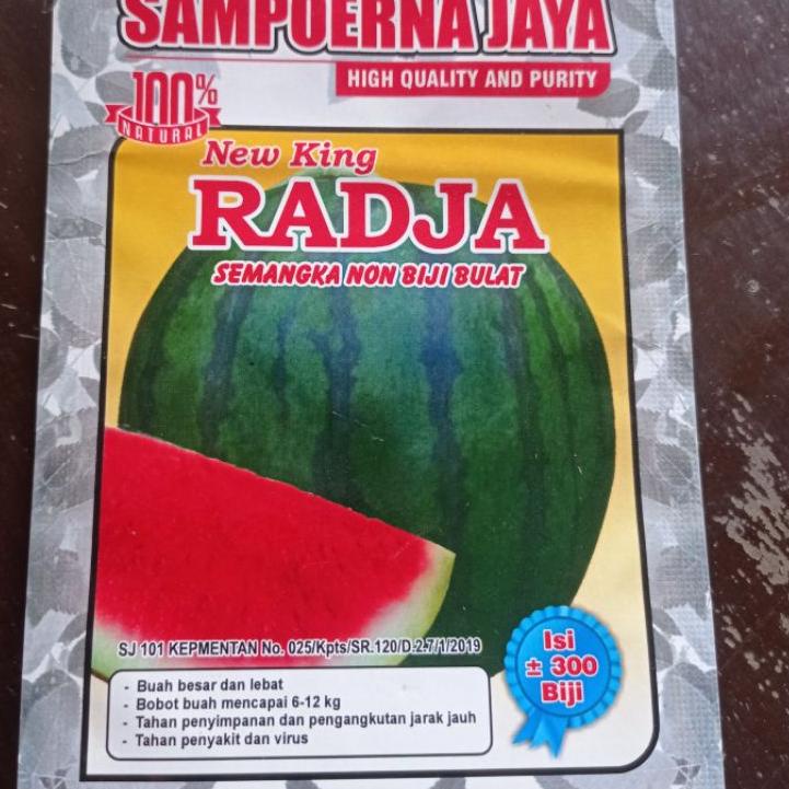 Harga Murah.. Benih semangka non biji bulat Radja