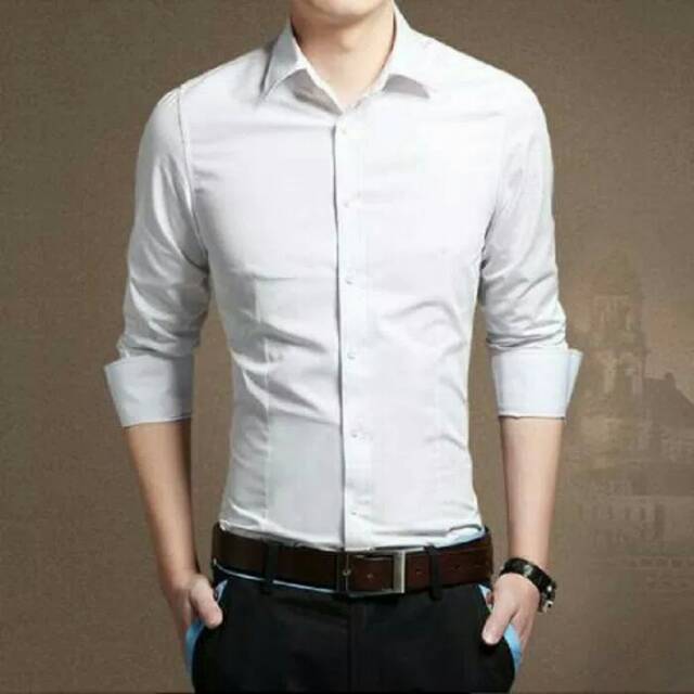 KAMEJA PRIA KATUN PUTIH