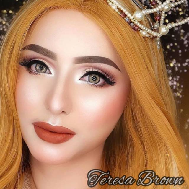 GEOEYES - Softlens Teresa Brown - Soflen Bridal Warna Coklat for Gold Wedding