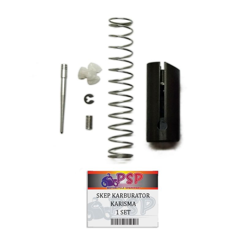 SKEP KARBURATOR ASSY KARISMA - Sekep karbu Piston Gas Komplit + Jarum Kancingan Per Skep Kirana Khar