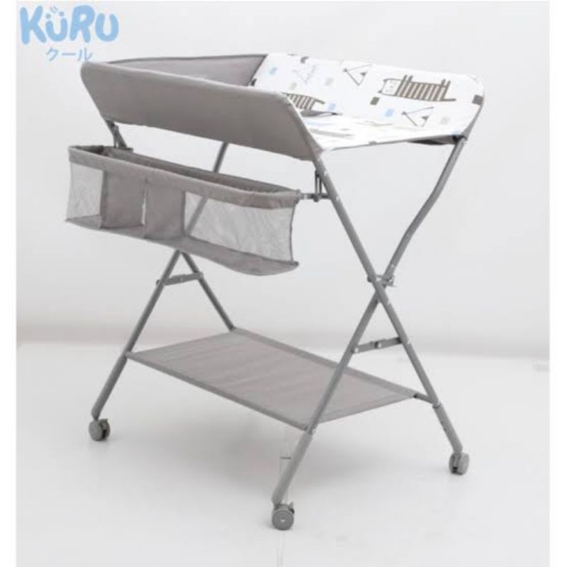 Kuru Baby Changing Diaper Table - Meja Ganti Popok Bayi Premium - Kado Gift Bayi Baru Lahir