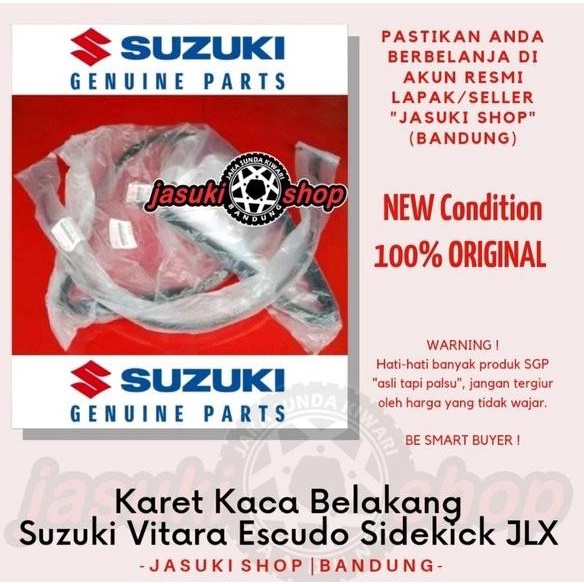 Mobil, Part Dan Aksesoris Karet Kaca Belakang Vitara Escudo Sidekick