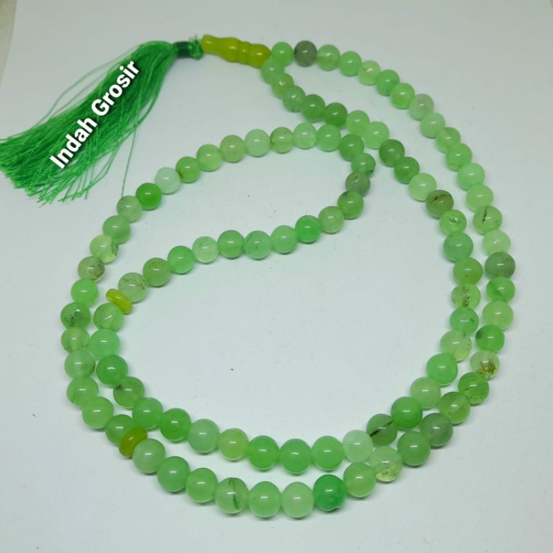 Tasbih Batu Aki Anggur Belimbing 8mm 99Butir Natural