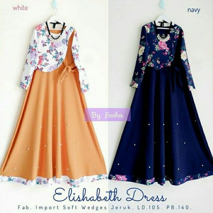 Elizabeth dress/ Baju Maxi muslim Wanita | Baju Maxi Muslim Cewek  BOM 215