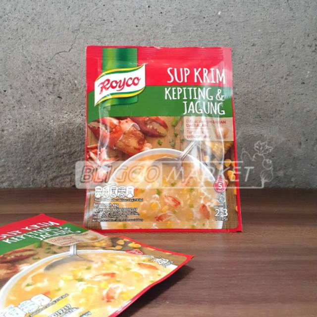 

ROYCO / SUP KRIM KEPITING & JAGUNG / 2 - 4 PORSI / 44g