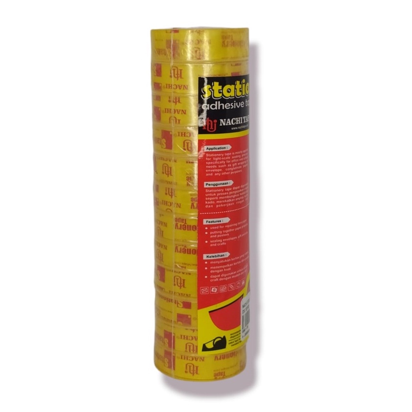 

Gramedia Medan - NACHI STAT TAPE 12MM X 10 Y/PCS 12 PCS