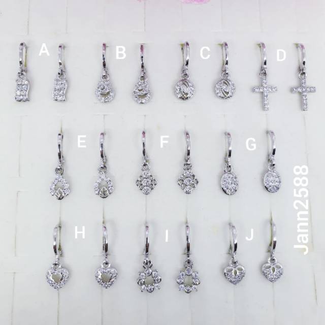 Anting cantik permata lapis mas putih [AX-88]♡TIN-18♡