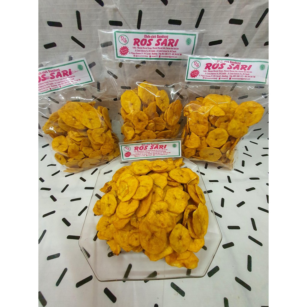 Kripik Pisang Manis 250Gr Oleh Oleh Bandung