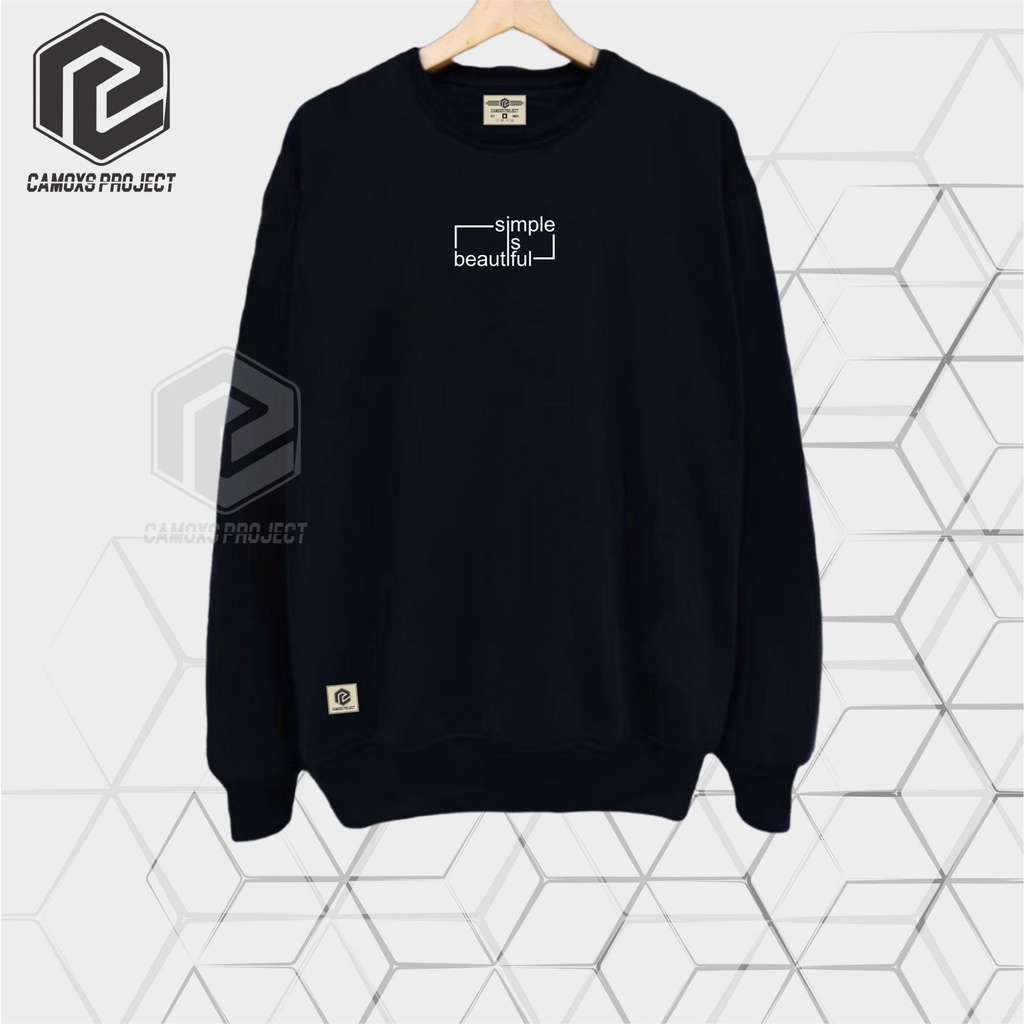 Sweater Crewneck Pria Original Brand Lokal Sweter Krunek Cowok Cewek Oversize Suiter Switer