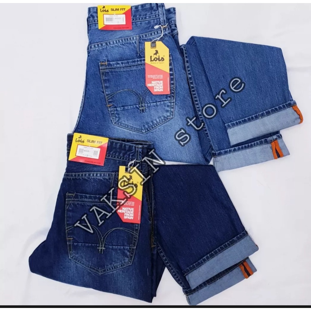 Lois ORIGINAL Pria - lois jeans original Celana Jeans Denim Panjang Pria-Celana Import Denim Pria- K