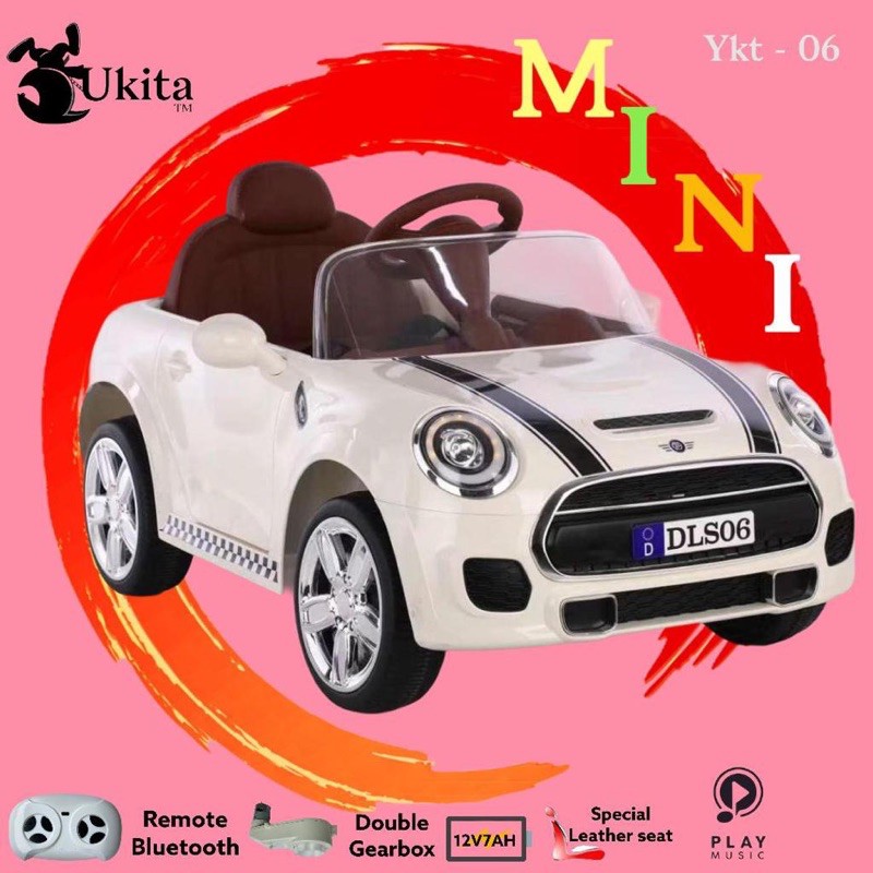 mobil aki anak Yukita YKT- 06 Mini Cooper-4
