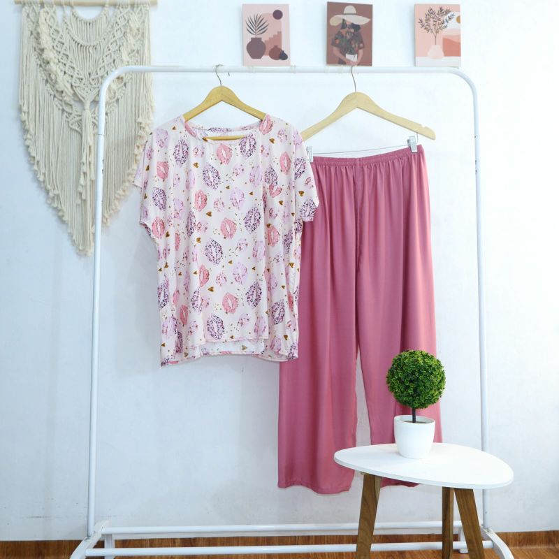 BABYDOLL JUMBO RAYON FIT TO XXXL LD 130 (CELANA PANJANG) SERI 1 LD125 LD130-PJXL 43