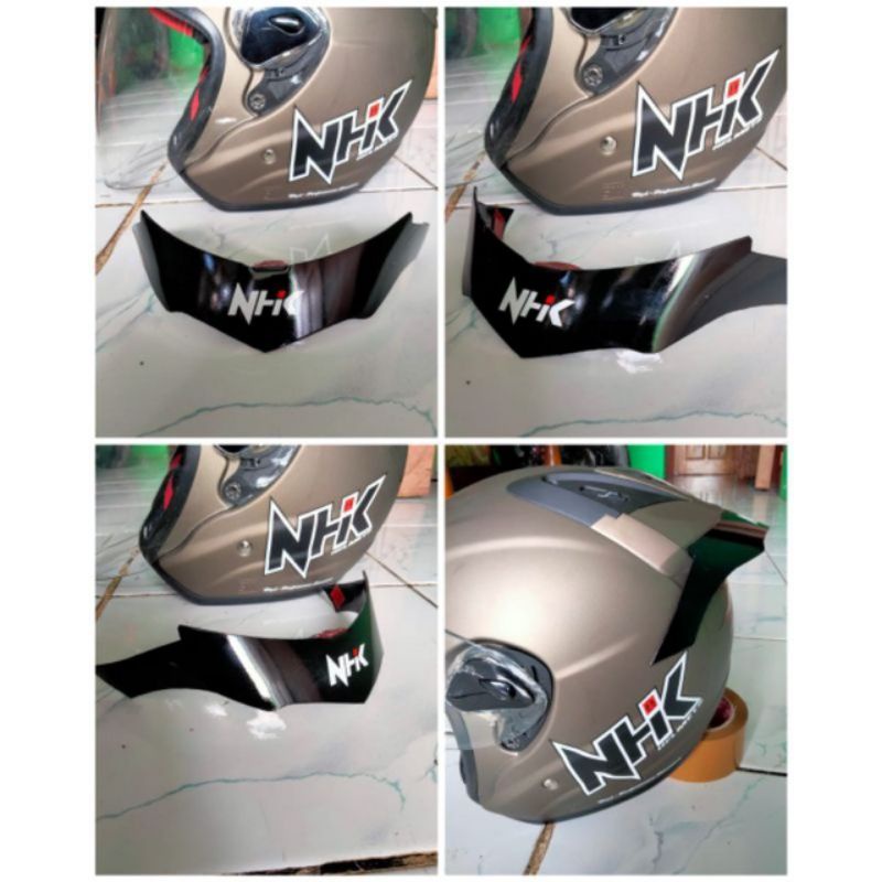 Spoiler helm nhk r6 hitam,