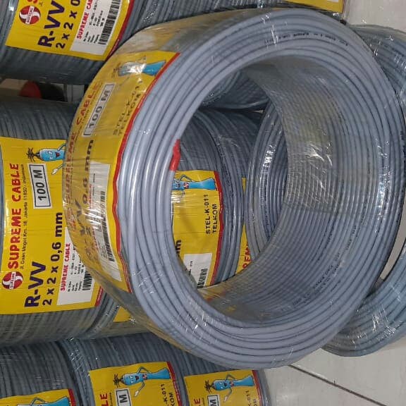 Kabel Telepon isi 4 Supreme 100 Meter isi 4 2x2x06mm 2 pair