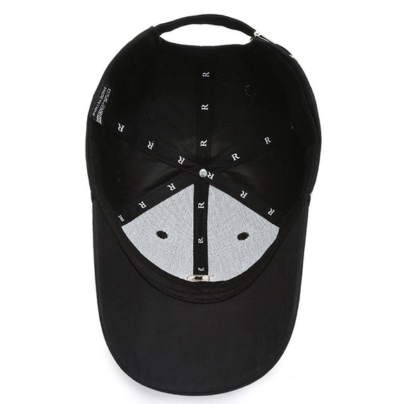 Topi baseball Motif Bordir Tulisan R Gaya Korea Untuk Pria Dan Wanita