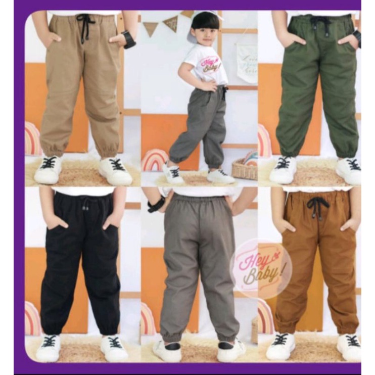 Celana jogger anak 1-12 tahun celana cino anak panjang laki laki dan perempuan terlaris