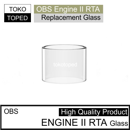 OBS ENGINE II RTA Replacement Glass | 2 kaca tube tabung tank